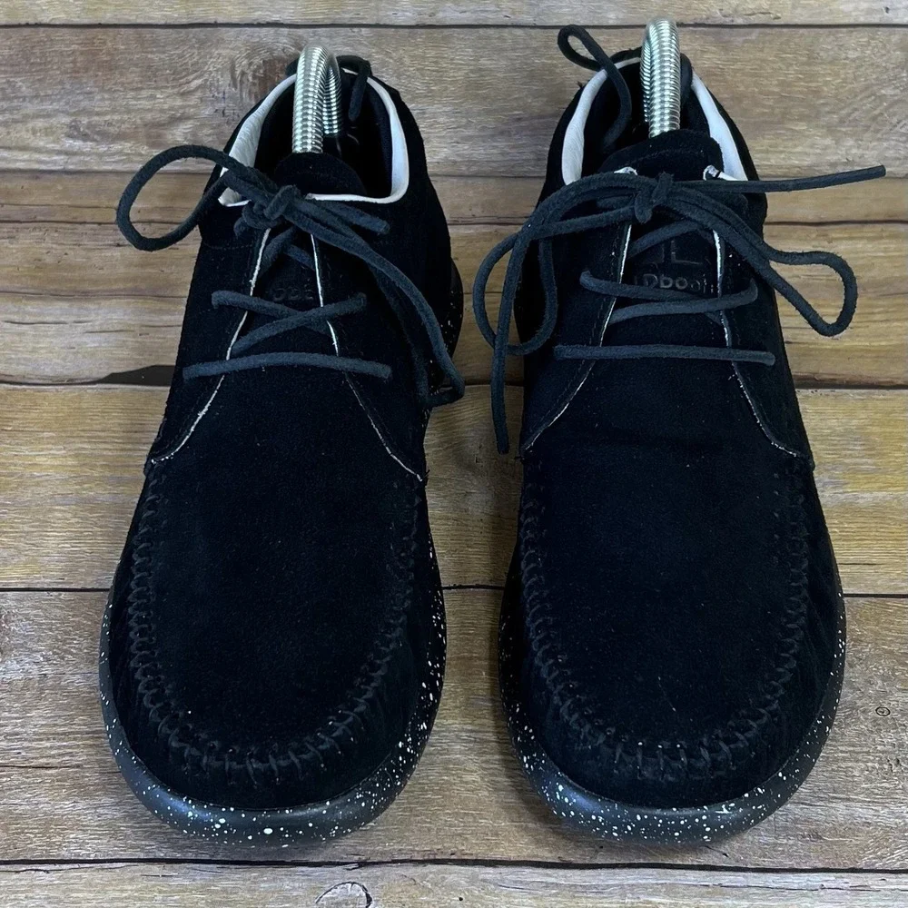 Worldboots Sz 12 Mens Moccasin Sneakers 100%‎ Leather Suede BlackColor